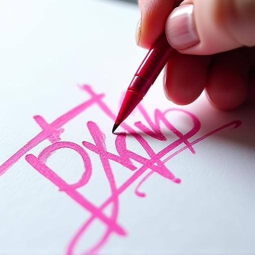 Brush lettering moderne