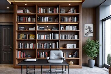 Biblioteca personalizada de diseño moderno
