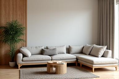 Conjunto de muebles modernos para sala